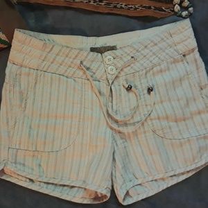 PrAna Vertical striped shorts Size 6